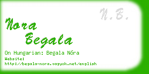 nora begala business card