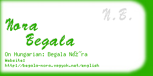 nora begala business card